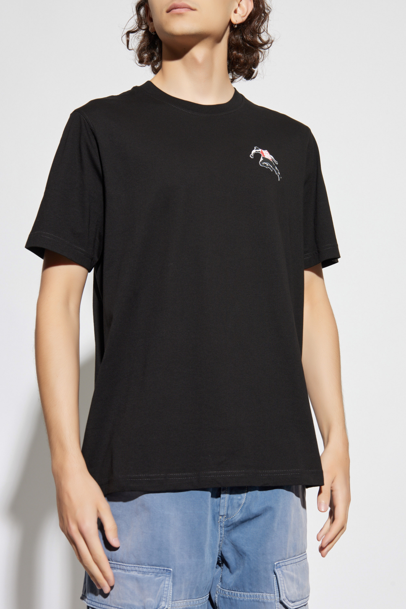 與真司郎 446 スウェットTシャツ 黒(M) Diesel T-shirt `T-ADJUST-T3` | Men's Clothing | Vitkac